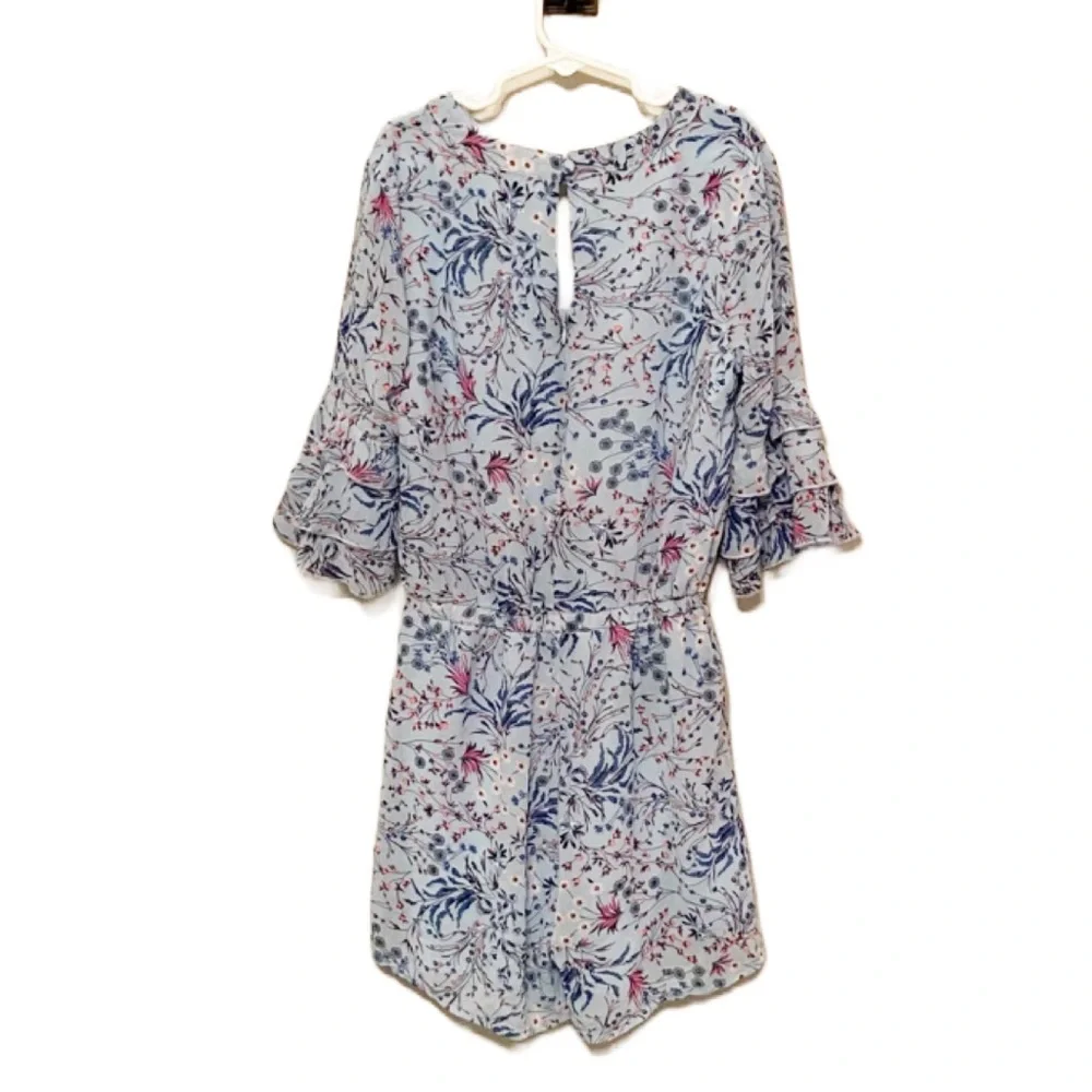 Smukke (12) Light Blue Floral Print Romper